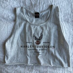 vintage harley davidson crop top